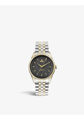 Vivienne Westwood Watches Womens Gold/ Gold/silver VV240BKGS Seymour Yellow Gold-plated Stainless Steel Quartz Watch