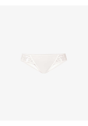 Sin mid-rise stretch-tulle briefs