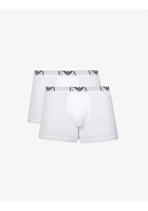 Pack of two logo-embellished stretch-cotton boxers