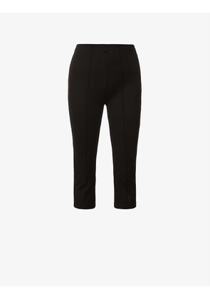 Virginia slim-fit mid-rise stretch-woven trousers
