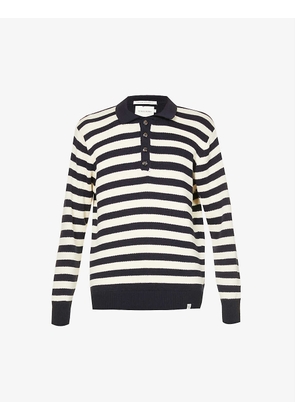Richmond striped regular-fit cotton-knit shirt