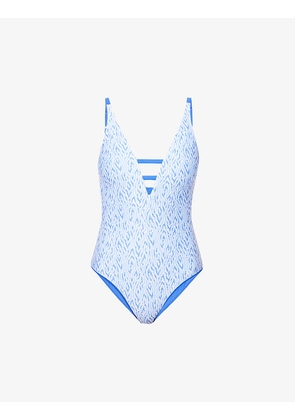 Bahamas abstract-print recycled-polyamide blend swimsuit