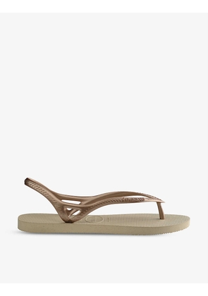 Sunny II mettalic rubber sandals