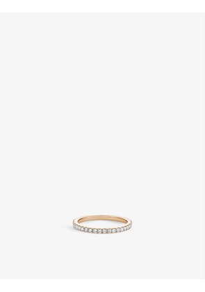 Classic 18ct rose gold and 0.23ct round-cut diamond eternity ring
