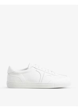 Robertt recycled leather-blend low-top trainers