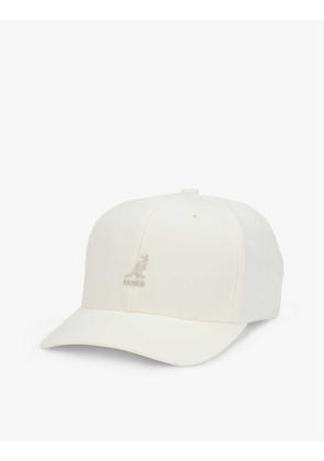 Logo-embroidered woven baseball cap