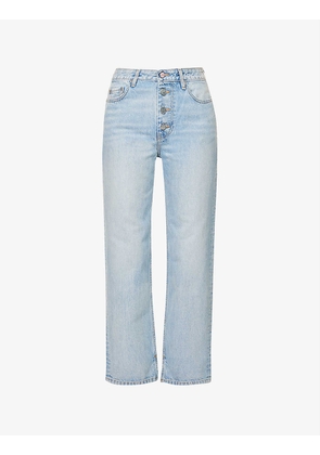 Lovy straight-leg mid-rise organic-cotton jeans