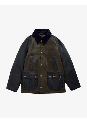 Bedale logo-embroidered waxed-cotton jacket 10-15 years