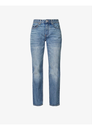 Swigy straight-leg mid-rise organic-cotton denim jeans