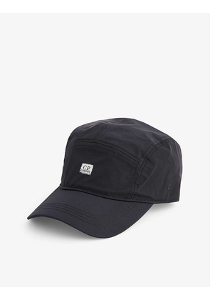 Chrome logo-embroidered woven baseball cap