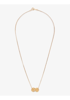The Path of the Moons 24ct yellow gold-plated bronze chain necklace