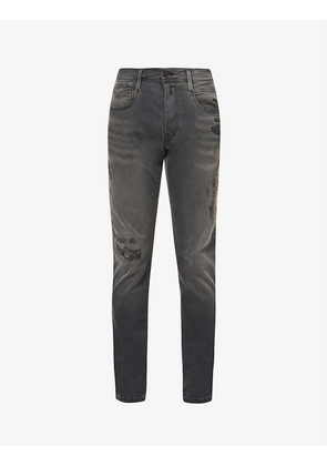 Anbass distressed slim-fit jeans