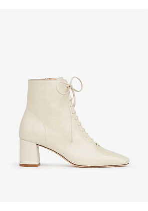 Arabella leather heeled ankle boots