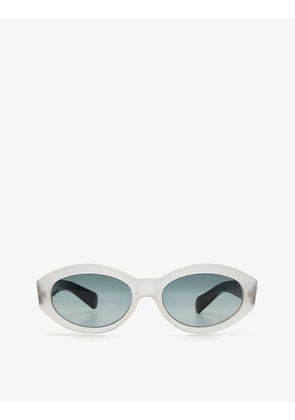 Pre-loved 461-448 Versace 90s oval-frame acetate sunglasses
