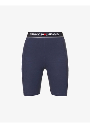 Tommy Jeans x NBA brand-print stretch-woven shorts