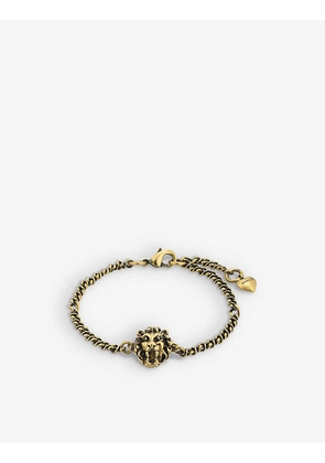Lion Head gold-toned bracelet