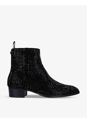 Gin studded suede ankle boots