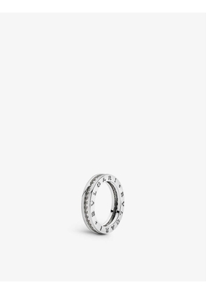 B.zero1 one-band 18ct white-gold and 0.84ct round-cut diamond ring