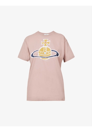 Classic Orb logo-print cotton-jersey T-shirt