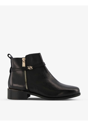 Pap leather ankle boots