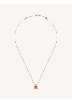 Frivole mini 18ct rose-gold and 0.07ct round-cut ruby pendant necklace