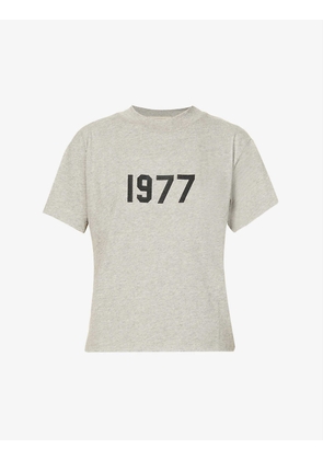 ESSENTIALS 1977-appliqué cotton-blend T-shirt