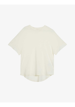 Kcarina round-neck cotton-linen jersey T-shirt