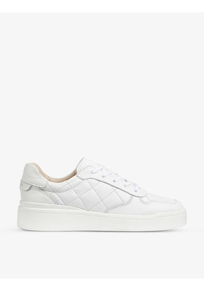 Campbell quilted-design leather trainers