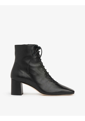 Arabella leather heeled ankle boots