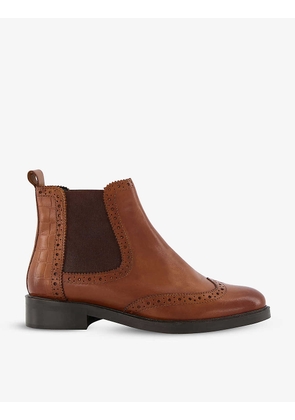 Quest brogue leather Chelsea ankle boots