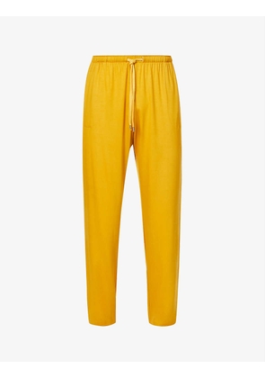 Basal relaxed-fit mid-rise stretch-modal trousers