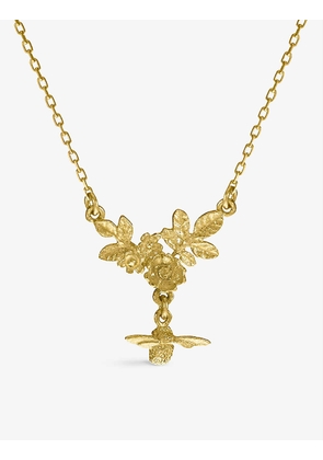 Alex Monroe Floral Cluster 18ct yellow-gold necklace