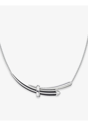 Sabre sterling silver and ceramic necklace