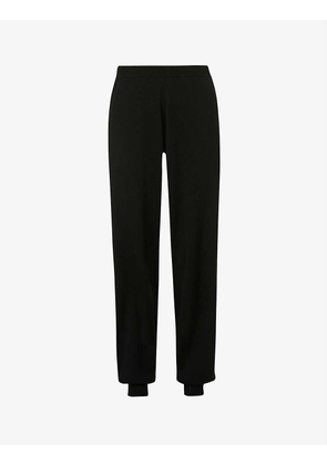 Hotoveli tapered mid-rise cashmere jogging bottoms