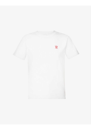 Profo brand-print organic-cotton T-shirt
