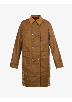 Barbour x House of Hackney Bohemia double-breasted waxed-cotton overcoat
