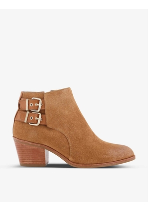 Pinna Western heeled suede ankle boots