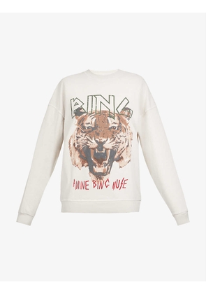 Tiger graphic-print organic cotton sweatshirt