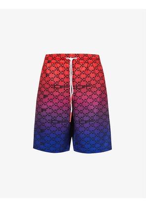 Athletic Monogram graphic-print woven shorts