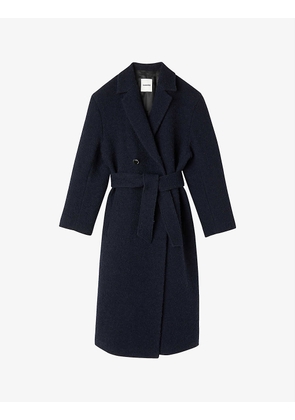 Saxo double-breasted woven coat