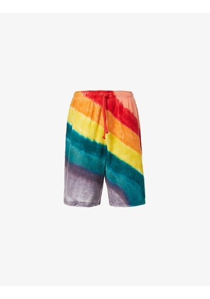 Flack rainbow-print cotton shorts
