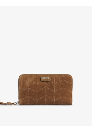 Angie quilted suede wallet