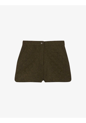 Emma quilt-detail woven shorts