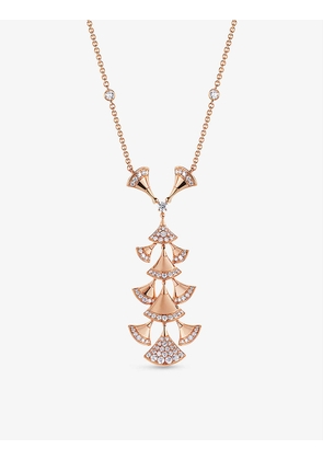 Divas' Dream 18ct rose-gold and 1.73ct brilliant-cut diamond pendant necklace