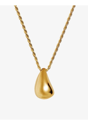 Savi x Missoma Sculptural 18ct recycled yellow-gold sterling-silver vermeil pendant necklace