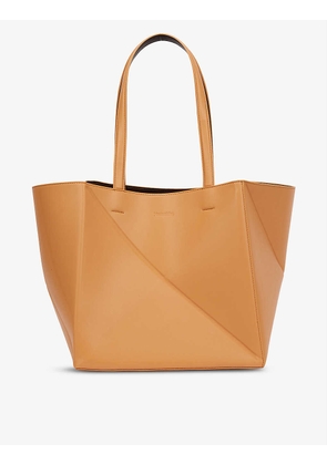 Origami vegan leather tote bag