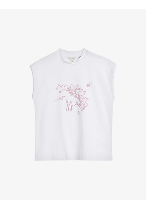 Mermada text-print stretch-cotton jersey T-shirt