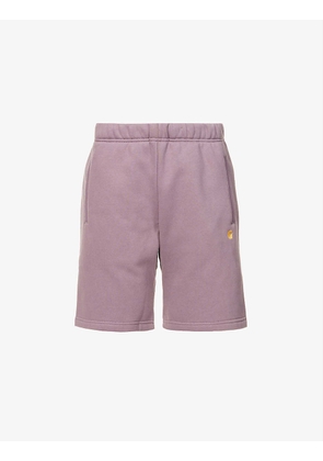 Chase logo-embroidered relaxed-fit cotton-blend shorts