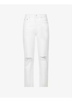 70s Stove Pipe straight-leg high-rise jeans