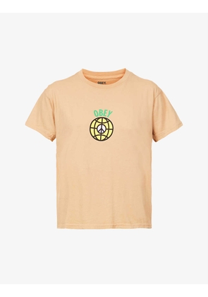 Empower logo-graphic organic-cotton T-shirt